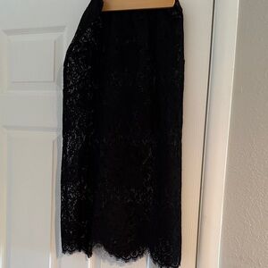 NWOT Doen black lace Nadia skirt size xs